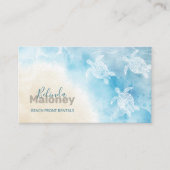 White Turtles Scan QR Code Visitenkarte (Vorderseite)