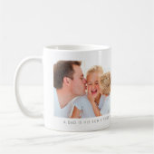 White Two Foto Collage mit benutzerdefinierten Nac Kaffeetasse (Links)