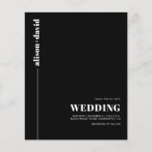 White Typografy QR Code BUDGET Hochzeitseinladung (Vorderseite)