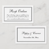 White UAWG Online Begleitkarte (Vorne/Hinten)