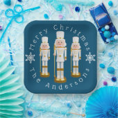 White und Gold Nutcracker personalisieren Pappteller (Party)