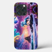 White Unicorn Fantasy Tropical Beach Case-Mate iPhone Hülle (Rückseite)