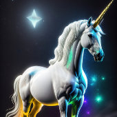 White Unicorn Magical v10 Tissue Paper Seidenpapier