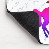 White UNICORN Personalisiert Keepake Mousepad (Ecke)