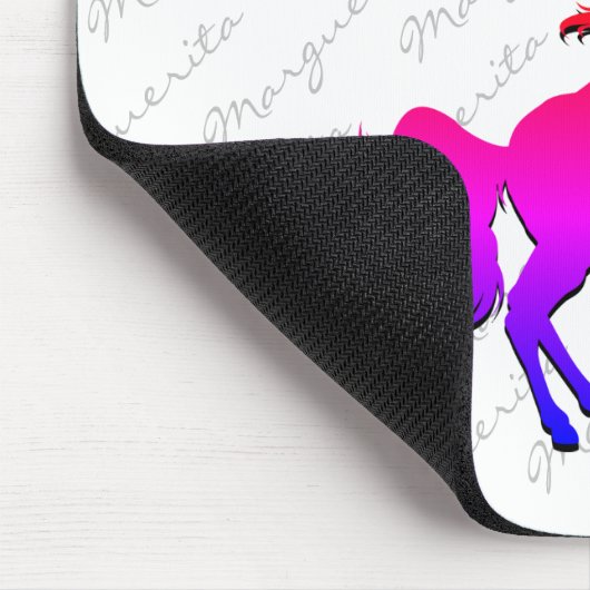 White UNICORN Personalisiert Keepake Mousepad (Ecke)
