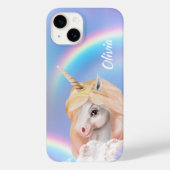 White Unicorn Rainbow Sky Case-Mate iPhone Hülle (Rückseite)