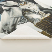 White Unicorn Tabby Cat Fantasy Sherpadecke (3/4)