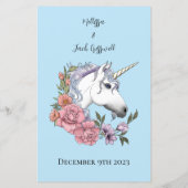 White Unicorn Wedding (Rückseite)