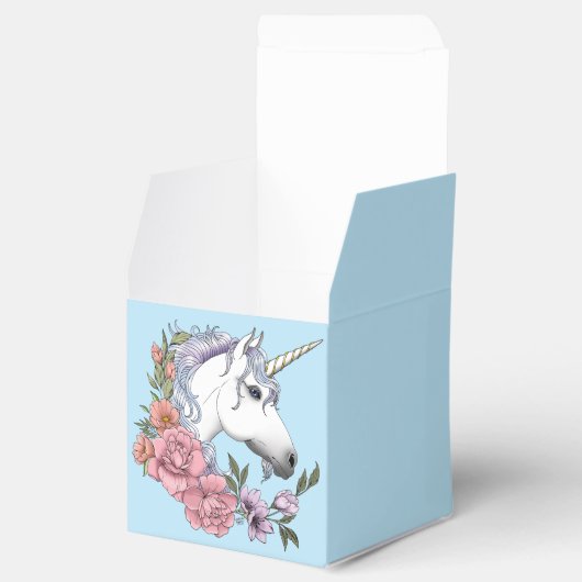 White Unicorn Wedding Geschenkschachtel (Geöffnet)