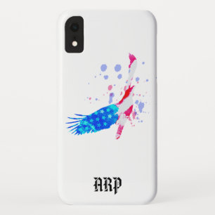 *~* White USA Flag Adler American Red White Blue Case-Mate iPhone Hülle