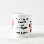 White Valentine's Day Love Kaffeetasse (Mittel)