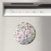 White Vanilla Zuckerguss und Sprinkles Magnet (In Situ (Geschirrspüler))