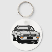 White Vauxhall Viva HC Schlüsselanhänger (Vorderseite)