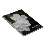 White Vincas Fotografie Personalisiertes Notebook Notizblock (Rechte Seite)