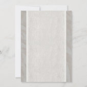 White Vintage Bow & Linen Wedding Invitations Einladung (Rückseite)