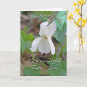 White Violet Foster Mama Muttertagskarte Karte (Gelbe Blume)