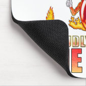 White Volunteer Firefight Pepper Off Duty Mousepad (Ecke)