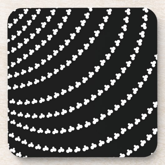 White Vortex Getränkeuntersetzer (Vorderseite)