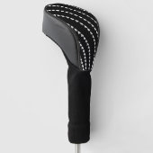 White Vortex Golf Headcover (angewinkelt)