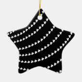 White Vortex Keramik Ornament (Vorne)