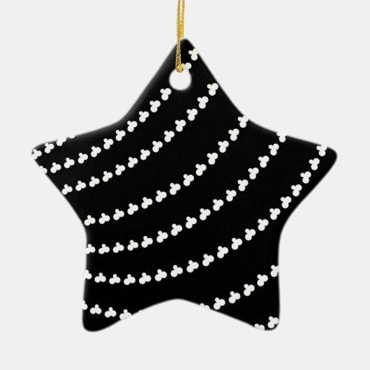 White Vortex Keramik Ornament (Vorne)