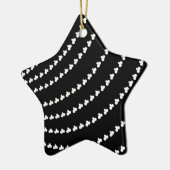 White Vortex Keramik Ornament (Links)