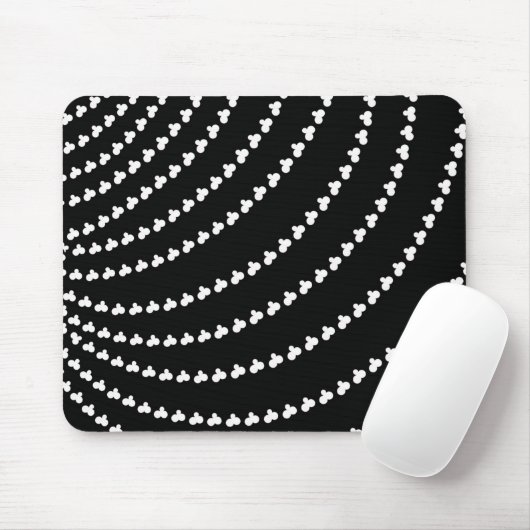 White Vortex Mousepad (Mit Mouse)