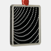 White Vortex Ornament Aus Metall (Rechts)