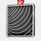 White Vortex Ornament Aus Metall (Links)