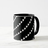 White Vortex Tasse (VorderseiteRechts)