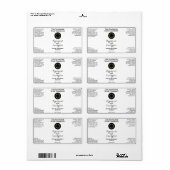 White w curly text logo cosmetics bottle label (Vorne)