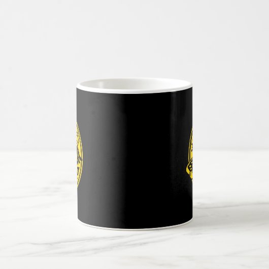 White Wake Bake Zza Logo Kaffeetasse (Mittel)