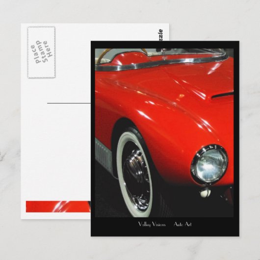 White Wall Tire Postkarte (Vorne/Hinten)