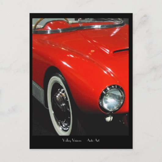 White Wall Tire Postkarte (Vorderseite)