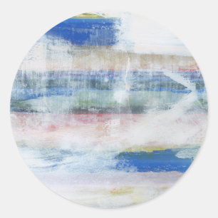 White Wash II Runder Aufkleber