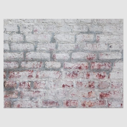White Washed Brick Wall Seidenpapier (Vorderseite)