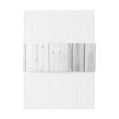 White Washed Wood Aquamarin Coral Beach Hochzeitsb Einladungsbanderole (Rückseitenbeispiel)