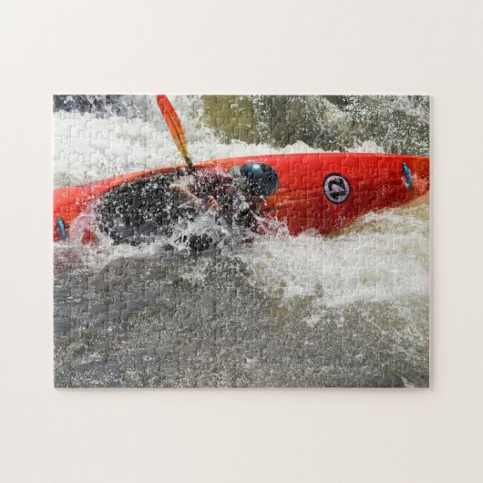 White Water Kajak Abenteuer - 11 x 14 Puzzle (Horizontal)