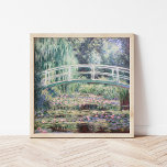 White Water Lilies | Claude Monet Poster<br><div class="desc">White Water Lilies (1899) von dem französischen Impressionisten Claude Monet. Originelle Kunstmalerei ist ein Öl auf der Leinwand eines Gartens mit Wasserlililien unter der japanischen Brücke. Verwenden Sie die Entwurfstools,  um einen benutzerdefinierten Text hinzuzufügen oder das Bild zu personalisieren.</div>