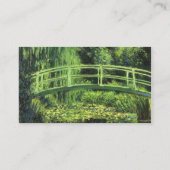 White Water Lilies von Claude Monet Visitenkarte (Rückseite)