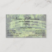 White Water Lilies von Claude Monet Visitenkarte (Vorderseite)