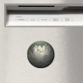 White Water Lily Magnet (In Situ (Geschirrspüler))