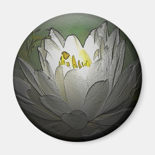 White Water Lily Magnet (Vorne)