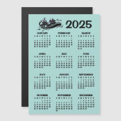 White Water Rafting 2025 Kalender Magnetkarte (Vorne/Hinten)