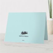 White Water Rafting Design Geburtstagkarte Karte (Rückseite)