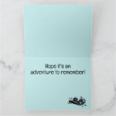 White Water Rafting Design Geburtstagkarte Karte (Innenseite)
