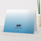 White Water Rafting Design Geburtstagkarte Karte (Rückseite)