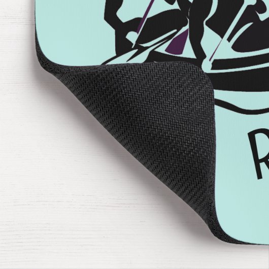 White Water Rafting Design Mousepad (Ecke)