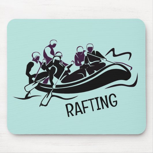 White Water Rafting Design Mousepad (Vorne)