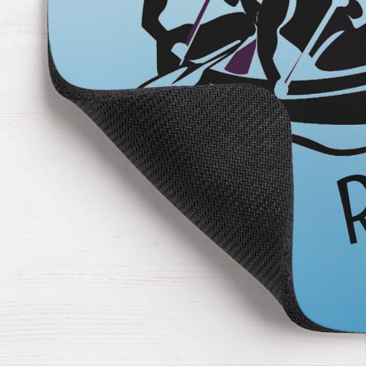 White Water Rafting Design Mousepad (Ecke)